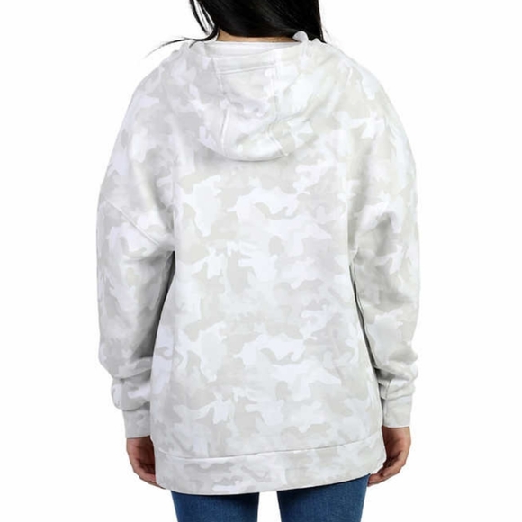 NWT LAZYPANTS sweatshirt hoodie,large L & extra large XL, white camo print - Picture 3 of 3